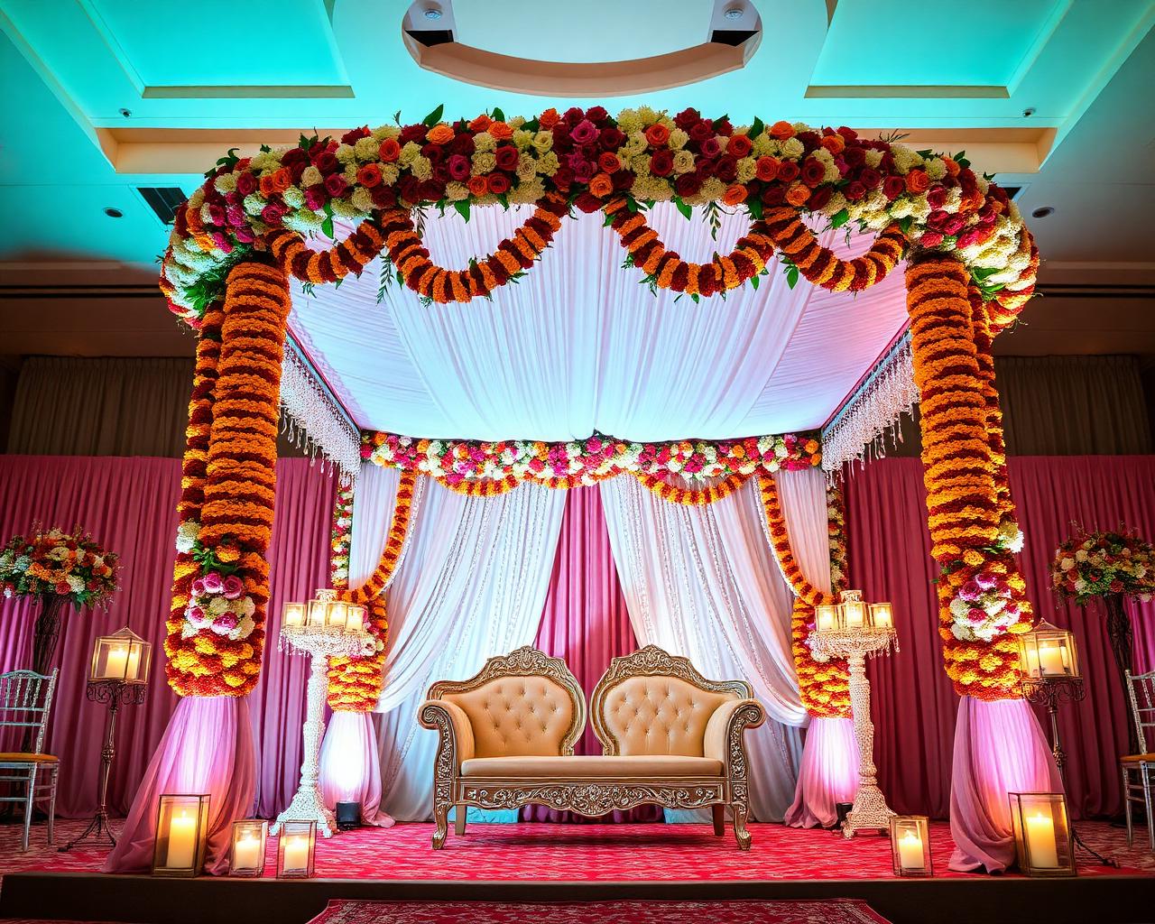 Floral mandap