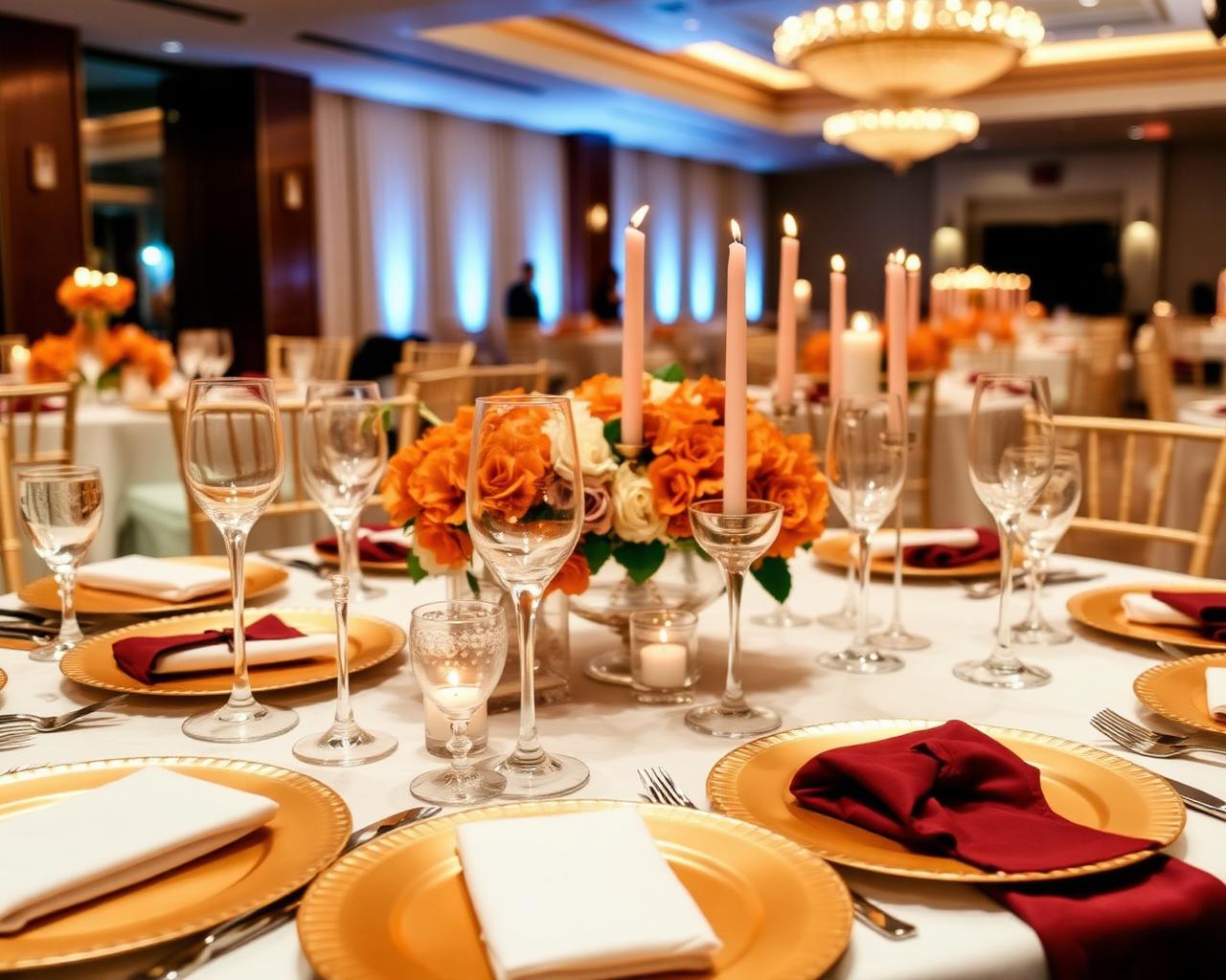 Reception tablescape